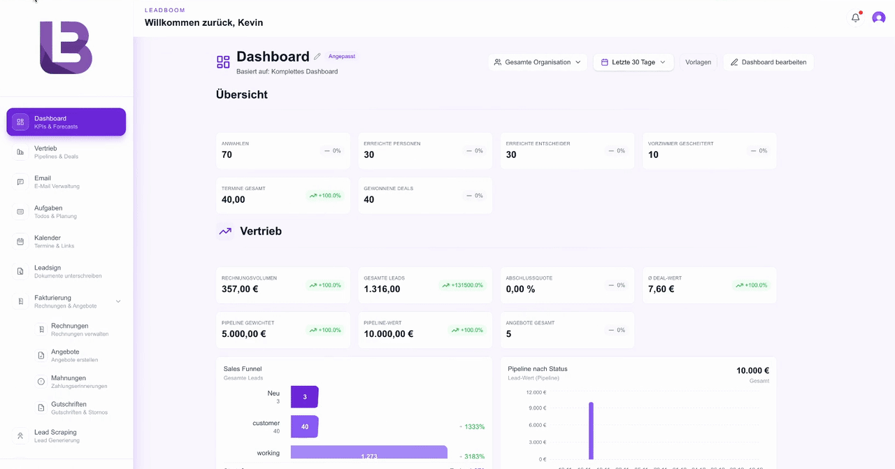 Leadboom Platform Demo